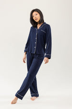 Women's Stretch-Knit Long Sleeve Bamboo Pajama Set