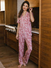 Women's Stretch-Knit Short Sleeve & Pant Bamboo Pajama Set