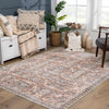 Urpi Rose & Brown Washable Area Rug