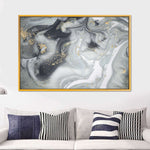 Swirly Fluid Abstract Wall Art