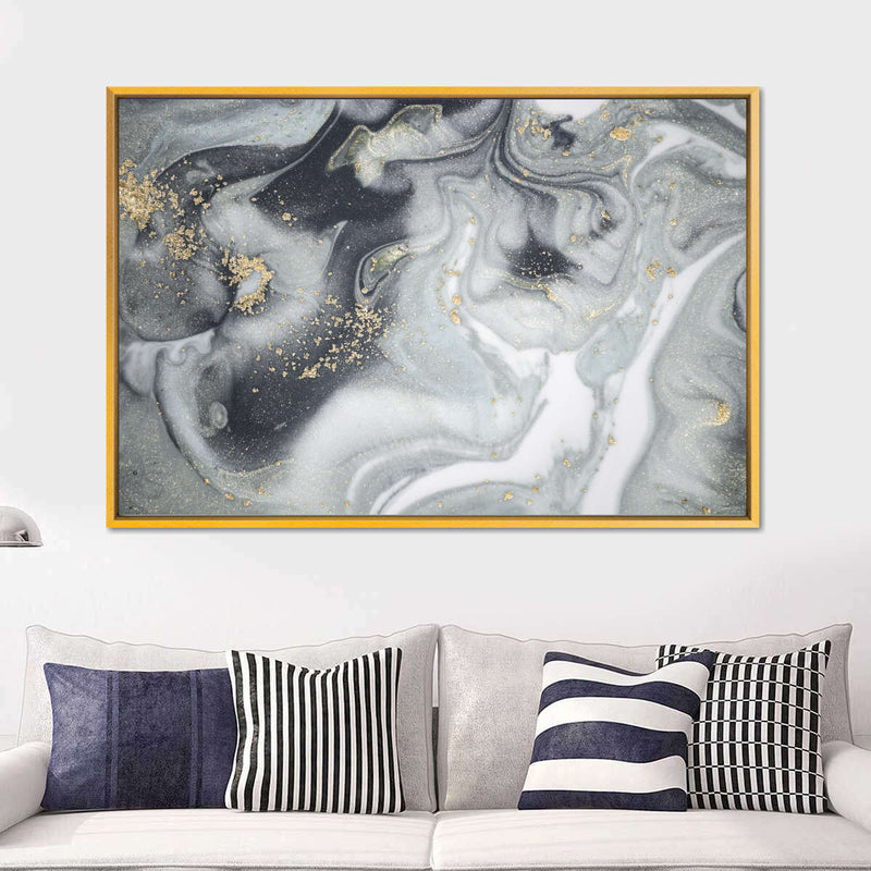 Swirly Fluid Abstract Wall Art
