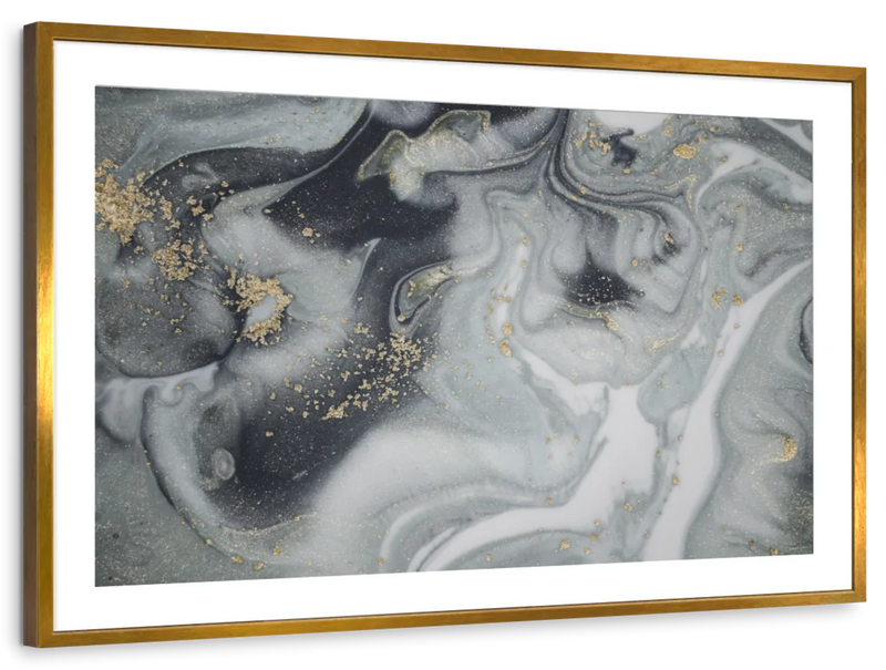 Swirly Fluid Abstract Wall Art