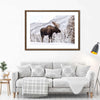 Snowy Moose Wall Art