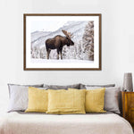 Snowy Moose Wall Art