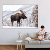 Snowy Moose Wall Art