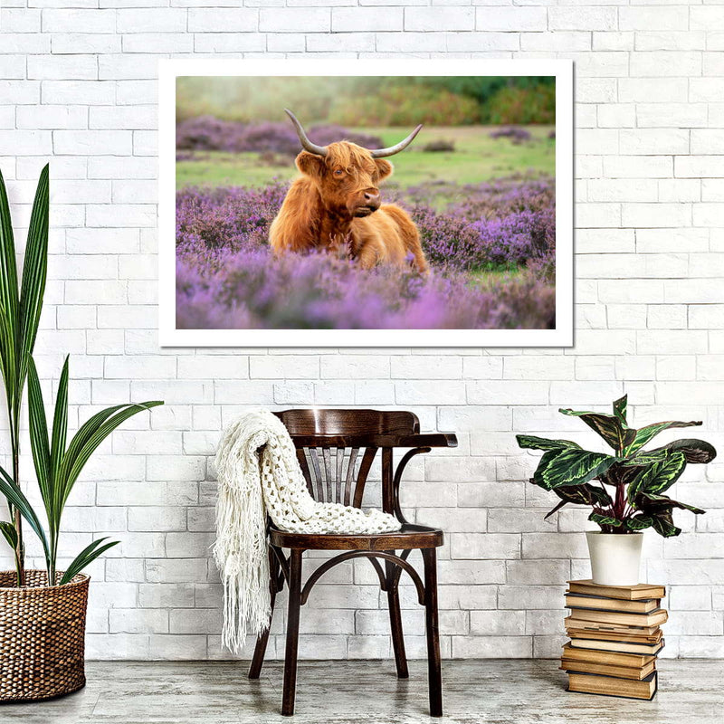 Highland Cow Paradise Wall Art