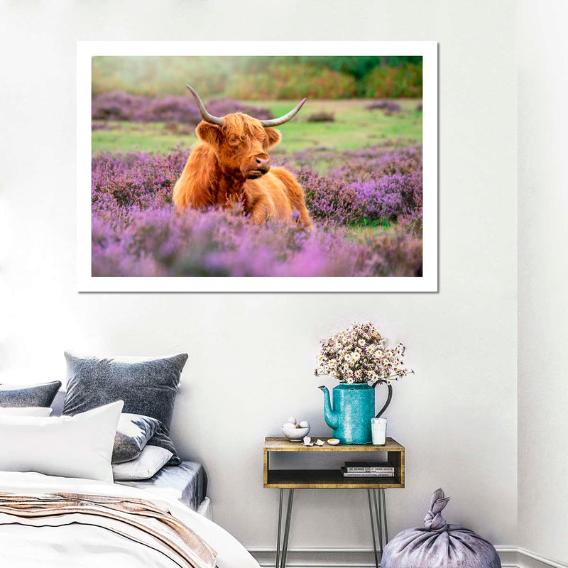 Highland Cow Paradise Wall Art