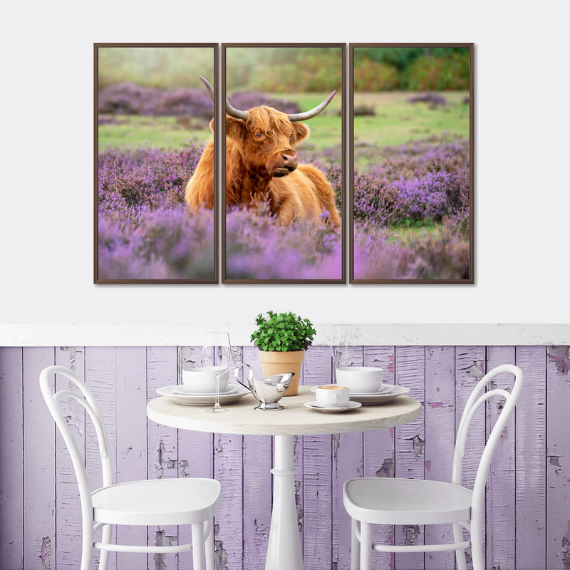 Highland Cow Paradise Wall Art