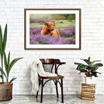 Highland Cow Paradise Wall Art