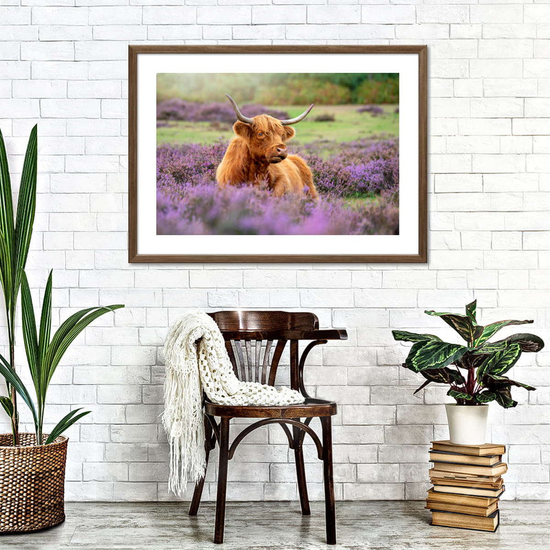 Highland Cow Paradise Wall Art