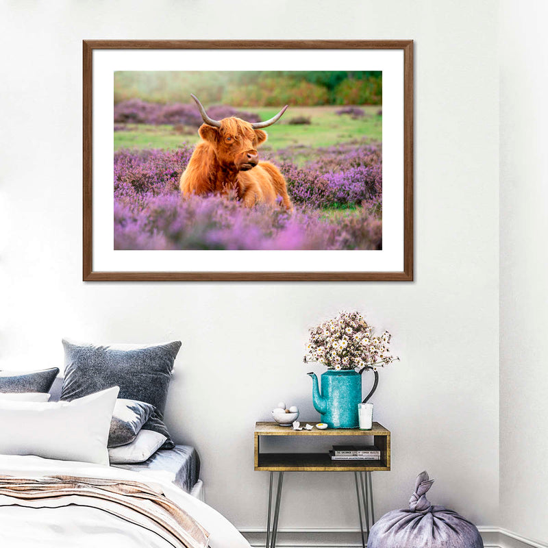Highland Cow Paradise Wall Art