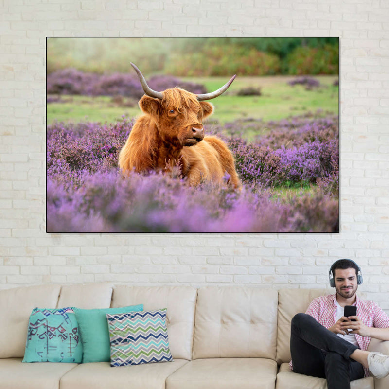 Highland Cow Paradise Wall Art