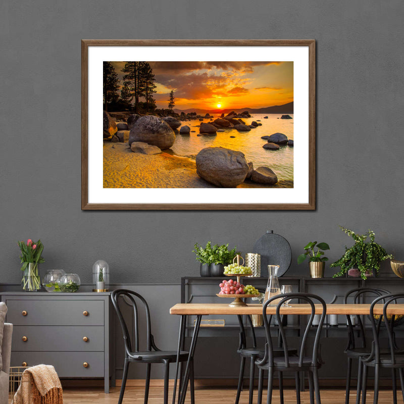 Lake Tahoe Twilight Wall Art