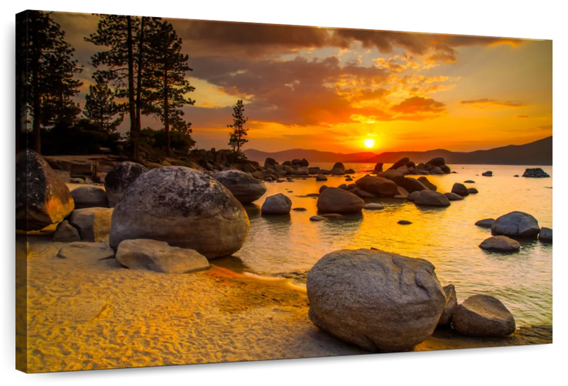 Lake Tahoe Twilight Wall Art
