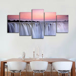 Sunset At Victoria Falls Wall Art