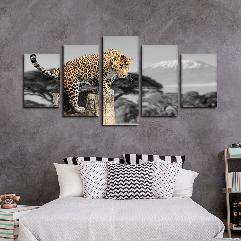 Pop African Leopard Wall Art