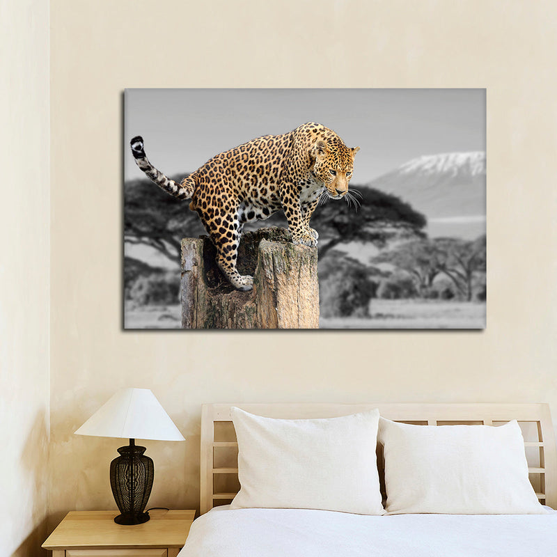 Pop African Leopard Wall Art
