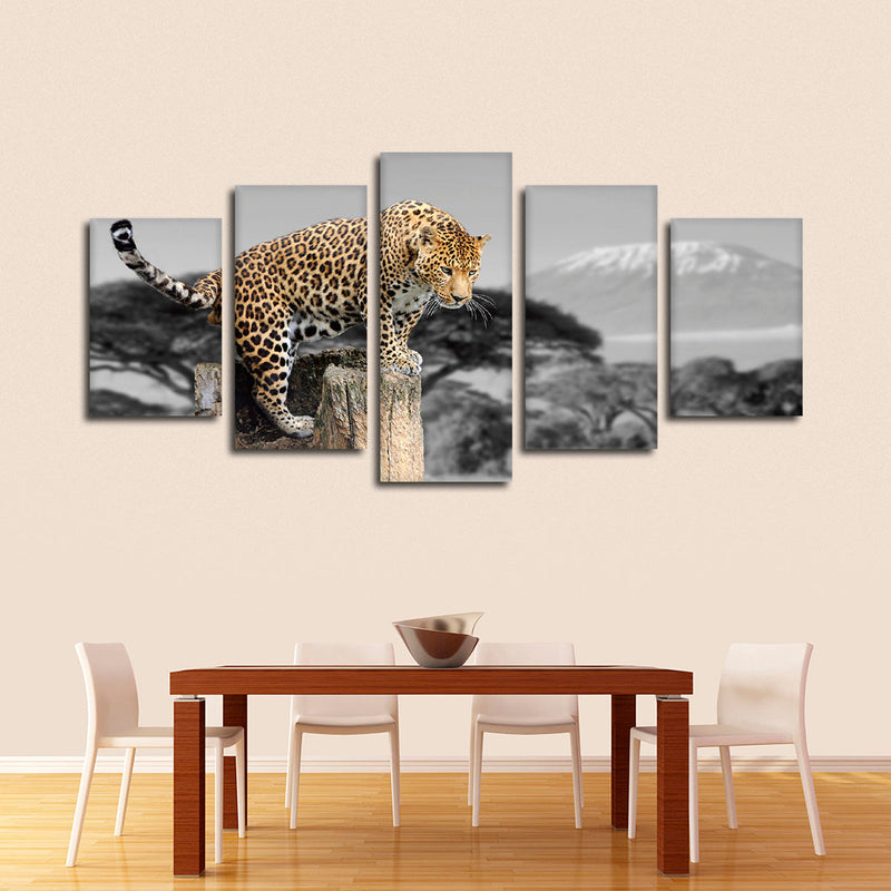 Pop African Leopard Wall Art