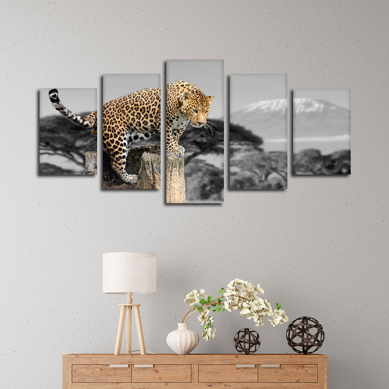 Pop African Leopard Wall Art