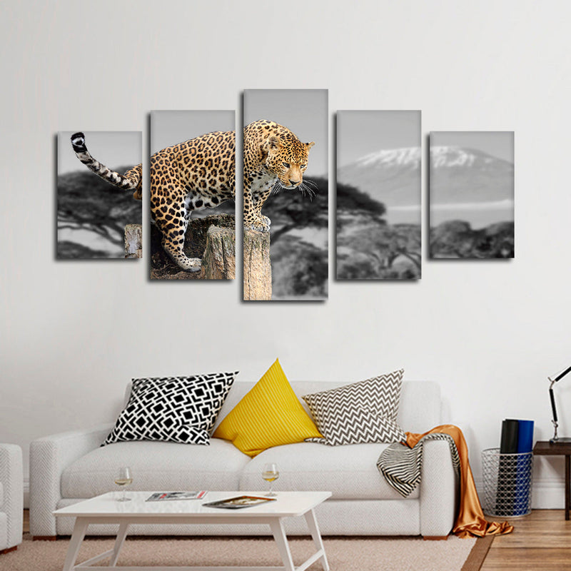 Pop African Leopard Wall Art