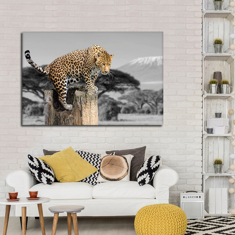 Pop African Leopard Wall Art