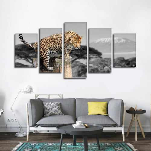 Pop African Leopard Wall Art