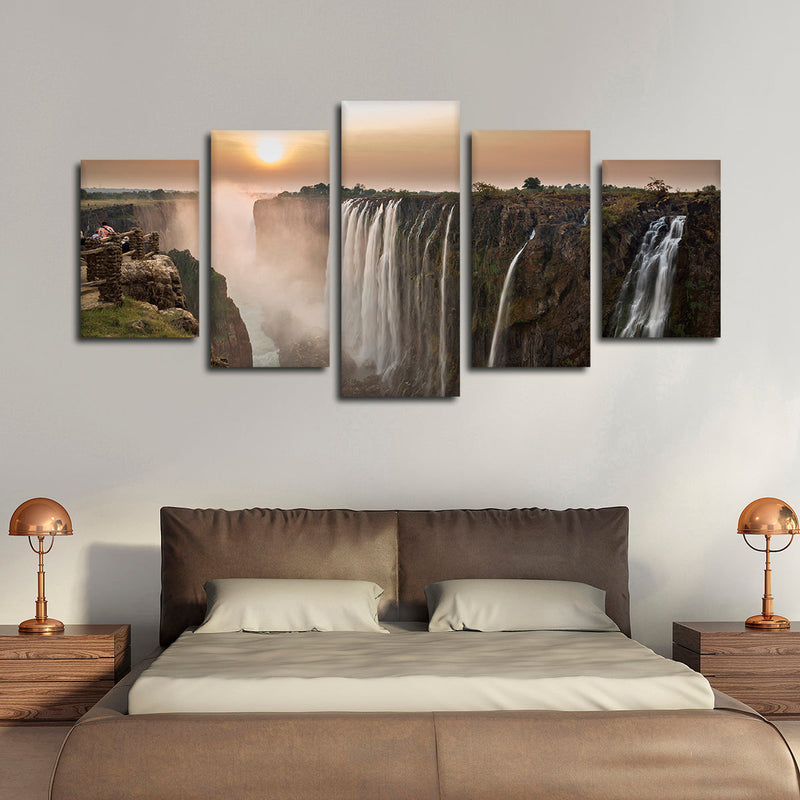 Victoria Falls Sunset Wall Art