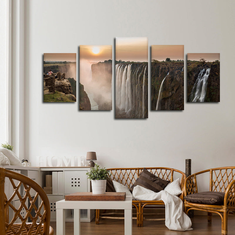 Victoria Falls Sunset Wall Art