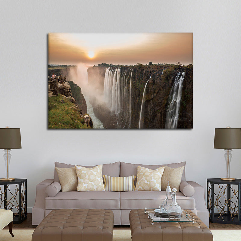Victoria Falls Sunset Wall Art