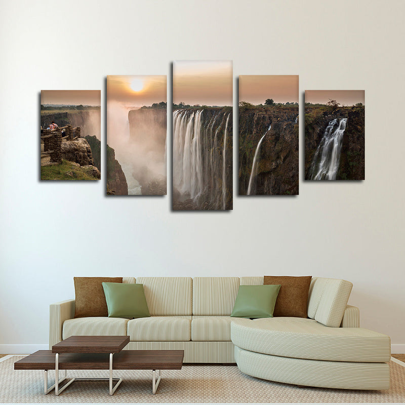 Victoria Falls Sunset Wall Art