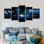 Starry Nighttime Sky Wall Art