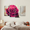 Textured Grunge Rose Wall Art