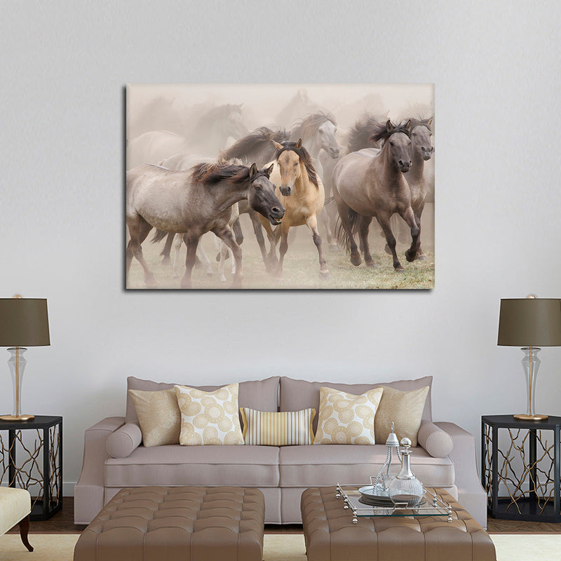 Wild Horse Stampede Wall Art