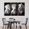 Three White Horses Wall Art