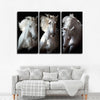 Three White Horses Wall Art