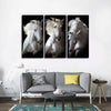 Three White Horses Wall Art