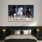 Wild Colorful Horses Wall Art