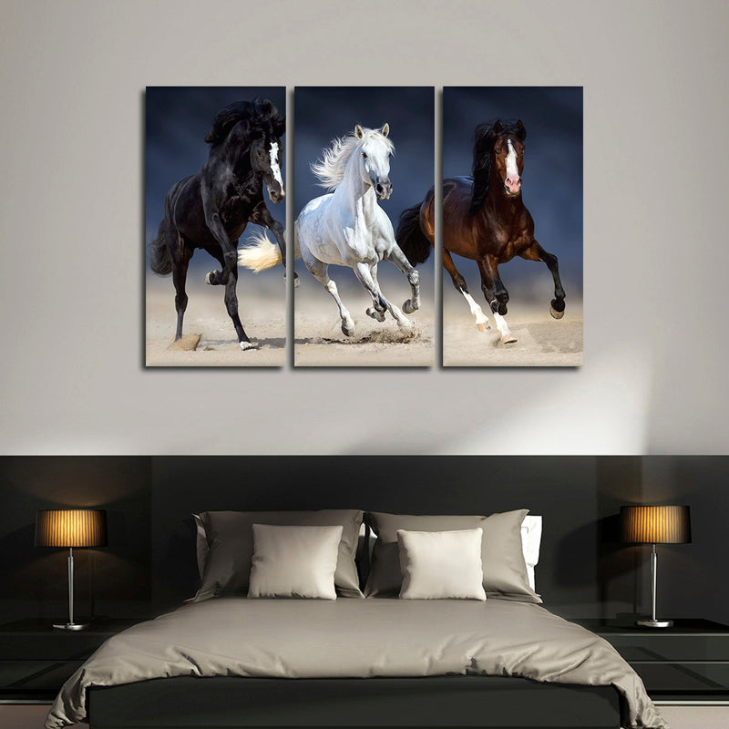 Wild Colorful Horses Wall Art