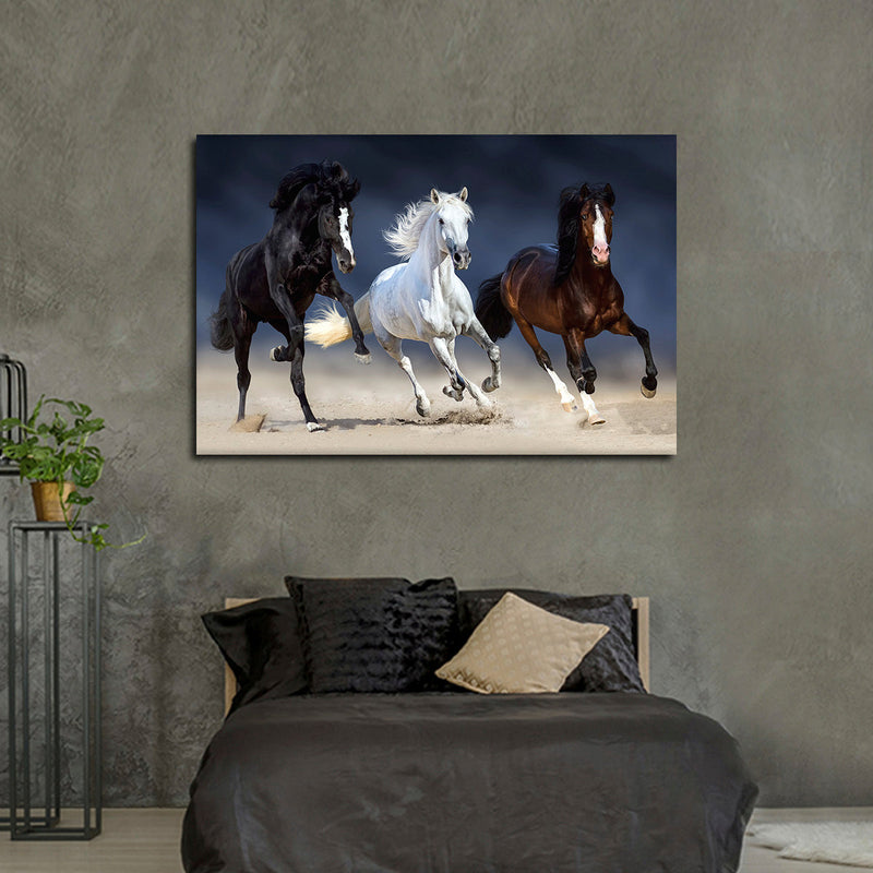 Wild Colorful Horses Wall Art