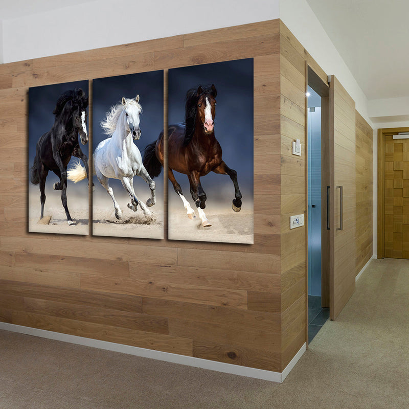 Wild Colorful Horses Wall Art