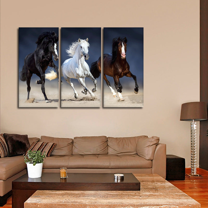 Wild Colorful Horses Wall Art