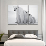Polar Bear Family Wall Art