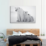 Polar Bear Family Wall Art