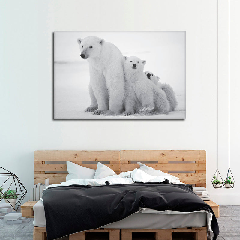 Polar Bear Family Wall Art