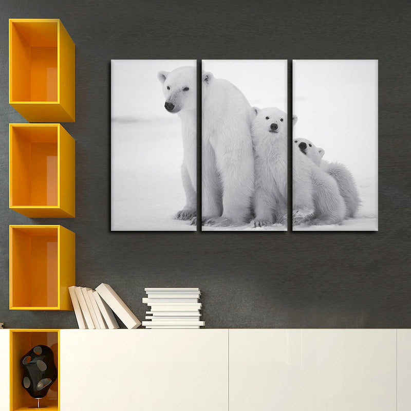 Polar Bear Family Wall Art