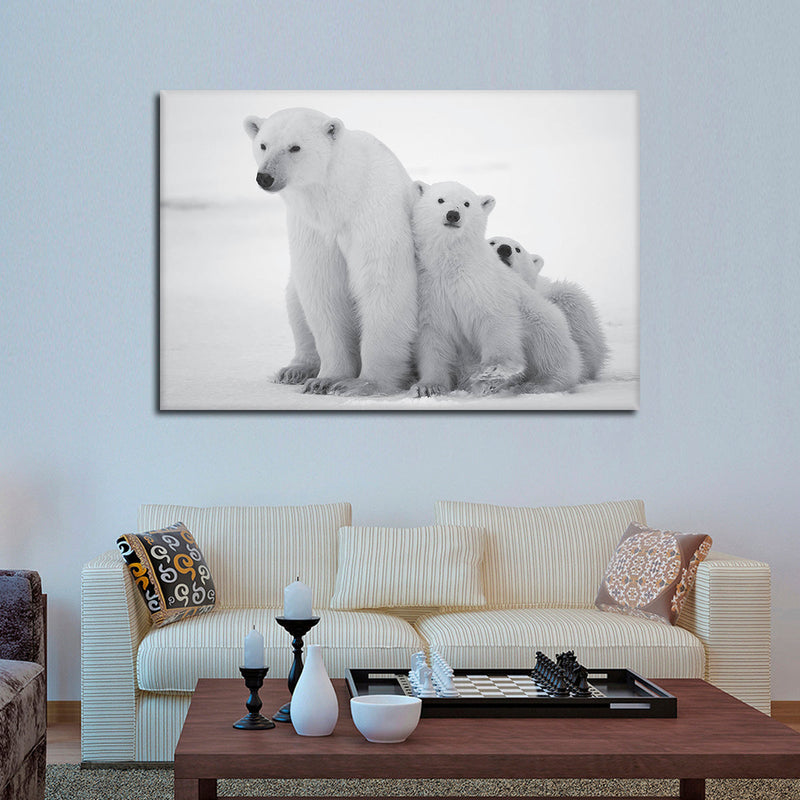 Polar Bear Family Wall Art