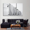 Polar Bear Family Wall Art