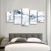 Grey And White Abstract Wall Art