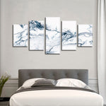 Grey And White Abstract Wall Art