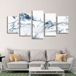 Grey And White Abstract Wall Art